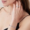 18ct White Gold Diamond Cluster Necklace - 42pts - D4554 Alternative Image