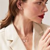 18ct White Gold Diamond Padlock Necklace - 18pts - D4555 Alternative Image