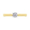 9ct Gold Illusion Set Diamond Solitaire Ring - 5pts - D50147 Alternative Image