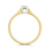 9ct Gold Illusion Set Diamond Solitaire Ring - 5pts - D50147 Alternative Image