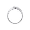 Illuminaire 9ct White Gold  Diamond Crossover Ring - 10pts - D51151 Alternative Image