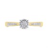 9ct Gold Diamond Cluster Ring - 10pts - D51152 Alternative Image