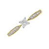 9ct Gold Princess Cut Diamond Ring - 1/3ct - AGI Certificated - D5130 Alternative Image