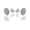 9ct White Gold Diamond Cluster Stud Earrings -  15pts per pair - D54115 Alternative Image
