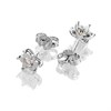 9ct White Gold Diamond Flower Stud Earrings - 15pts per pair - D54124 Alternative Image