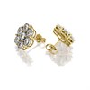 9ct Gold Diamond Cluster Stud Earrings - 1.2ct per pair - D54125 Alternative Image