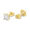 9ct Gold Cluster Stud Earrings, 1/2ct/pair - D54126 Alternative Image