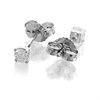 9ct White Gold Diamond Solitaire Stud Earrings - 1/4ct per pair - D5537 Alternative Image