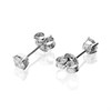 9ct White Gold Diamond Solitaire Stud Earrings - 40pts per pair - D5539 Alternative Image