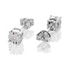 9ct White Gold Diamond Solitaire Stud Earrings - 10pts per pair - D5550 Alternative Image