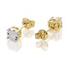 9ct Gold Diamond Solitaire Stud Earrings - 10pts per pair - D5551 Alternative Image