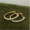 9ct Diamond-Set Hinged Huggie Earrings - D5553 Alternative Image