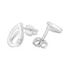9ct White Gold Diamond Teardrop Stud Earrings - D5558 Alternative Image