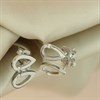 9ct White Gold Diamond Teardrop Stud Earrings - D5558 Alternative Image