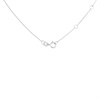 9ct White Gold Diamond Cushion Cluster Necklace - 10pts - D56124 Alternative Image