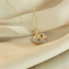 9ct Gold Diamond-Set Heart Necklace - D56156 Alternative Image