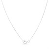 9ct White Gold Diamond-Set Heart Slider Necklace - D56160 Alternative Image
