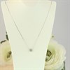 9ct White Gold Diamond-Set Heart Slider Necklace - D56160 Alternative Image