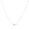 9ct White Gold Crossover Diamond Necklace - D56163 Alternative Image