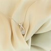 9ct White Gold Crossover Diamond Necklace - D56163 Alternative Image