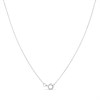 9ct White Gold Diamond-Set Key Necklace - D56164 Alternative Image