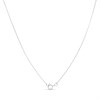 9ct White Gold Diamond-Set Cross Key Necklace - D56165 Alternative Image