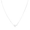 9ct White Gold Dainty Diamond Cluster Necklace - D56166 Alternative Image