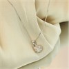 9ct White Gold Diamond Cluster Necklace, 15pts - D56167 Alternative Image