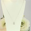 9ct White Gold Diamond Cluster Necklace, 15pts - D56167 Alternative Image