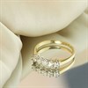 9ct Five Stone Diamond Half Hoop Ring, 1/2ct - D5826 Alternative Image