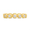 9ct Rubover Five Stone Diamond Half Hoop Ring, 20pts - D5828 Alternative Image