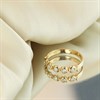 9ct Rubover Five Stone Diamond Half Hoop Ring, 20pts - D5828 Alternative Image