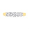 9ct Graduated Diamond Cluster Ring, 1/4ct - D5830 Alternative Image