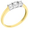 9ct Gold Diamond Trilogy Ring - 10pts - D59153 Alternative Image