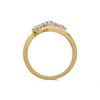 9ct Gold Diamond Crossover Cluster Band Ring - 1/2ct - D5927 Alternative Image