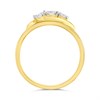 9ct Gold Diamond Crossover Trilogy Ring - 1/2ct - D5929 Alternative Image