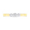 9ct Gold Graduated Diamond Trilogy Ring, 1/4ct - D5930 Alternative Image