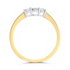 9ct Gold Graduated Diamond Trilogy Ring, 1/4ct - D5930 Alternative Image