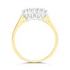 9ct Gold Diamond Trilogy Ring  - 1/2ct - D5931 Alternative Image