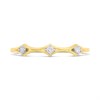 9ct Gold Modern Diamond Trilogy Ring - D5937 Alternative Image
