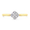 9ct Gold Diamond Cluster Ring - 20pts - D6072 Alternative Image