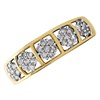 9ct Gold Cluster Band Ring - 1/3ct - D6112 Alternative Image
