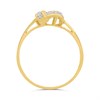 9ct Gold Diamond Knot Ring - D6134 Alternative Image