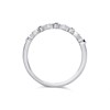 9ct White Gold Sapphire And Diamond Half Eternity Ring - 8pts - D63142 Alternative Image