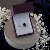 9ct White Gold Sapphire And Diamond Cluster Ring - 1/2ct - D63157 Alternative Image
