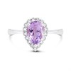 9ct White Gold Amethyst And Diamond Pear Cluster Ring - 7pts - D63161 Alternative Image