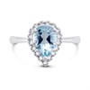 9ct White Gold Topaz And Diamond Pear Cluster Ring - 7pts - D63162 Alternative Image