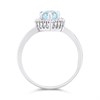 9ct White Gold Topaz And Diamond Pear Cluster Ring - 7pts - D63162 Alternative Image
