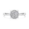 9ct White Gold Diamond Cluster Ring - 15pts - D63170 Alternative Image