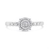 9ct White Gold Diamond Cluster Ring - 15pts - D63171 Alternative Image